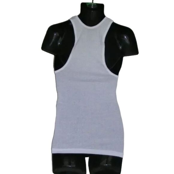 KEITH HARING Tank top, M, White, Sm Square art/Hem, Mouse Man/Money - Picture 5 of 8